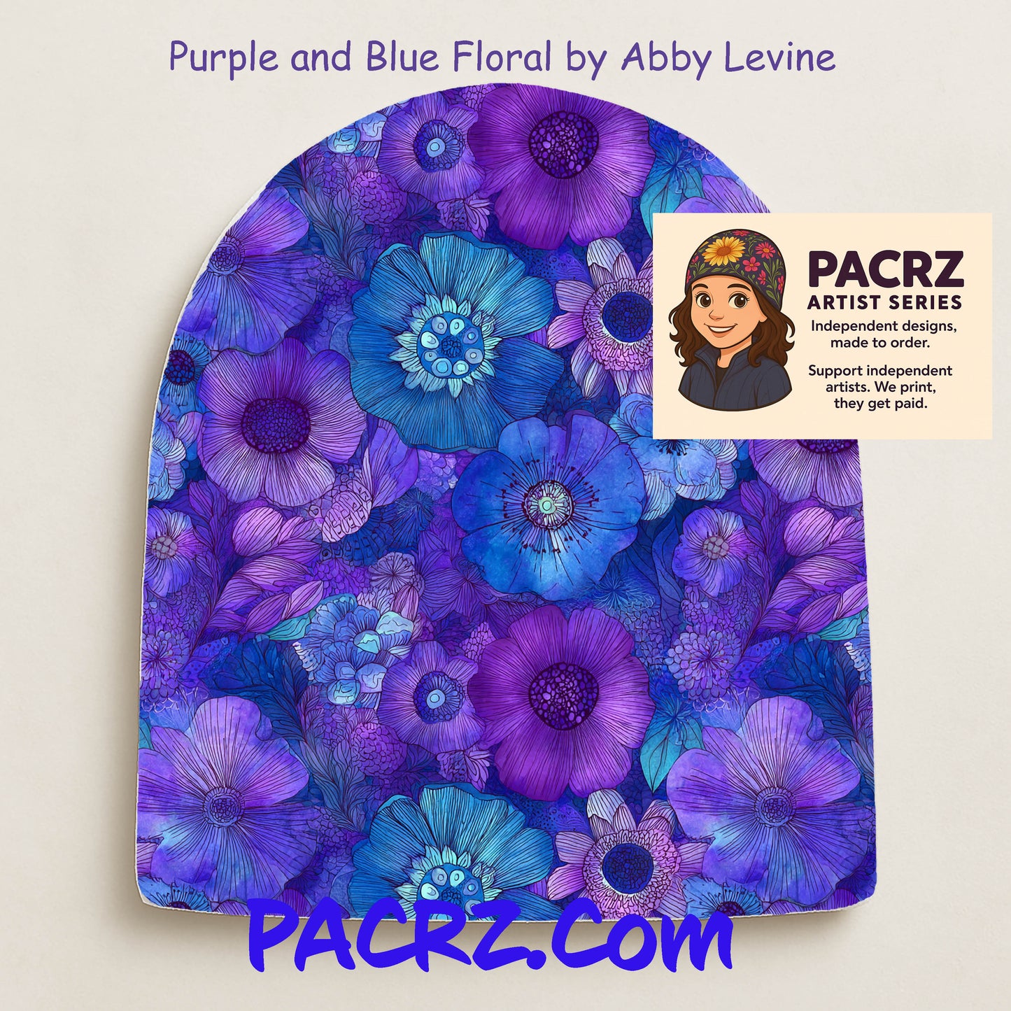 Artist Series - Purple and Blue Florals by Abby Levine