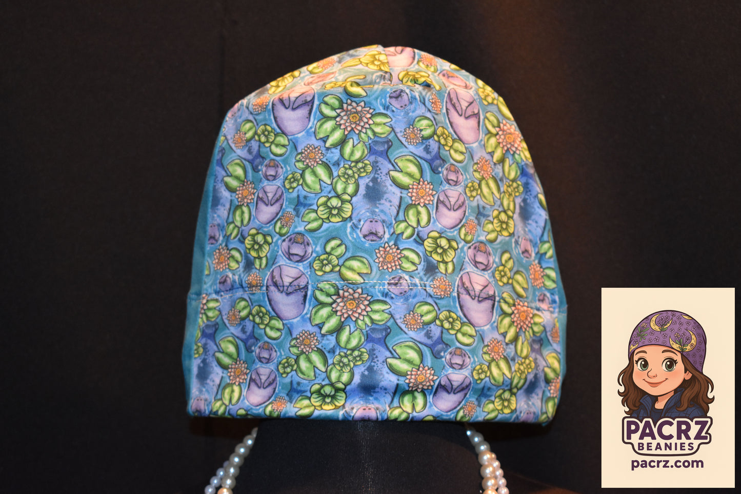PACRZ Ready Ship Beanies - Manatees - Size Large