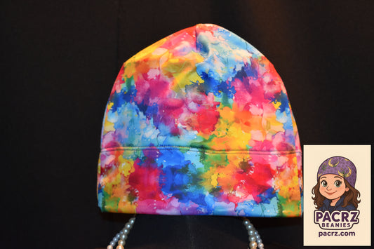 PACRZ Ready to Ship Beanies - Abstract Splotches - Size Large