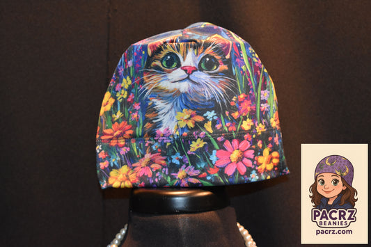 PACRZ Ready Ship Beanies - Sweet Kitty (cat) - Size Small