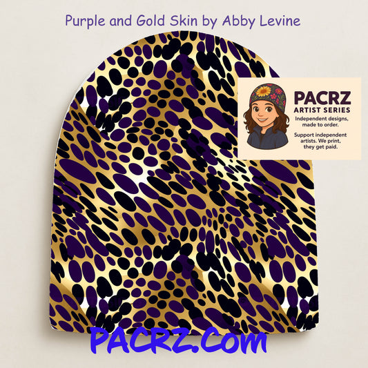 Artist Series - Purple and Gold Leopard by Abby Levine